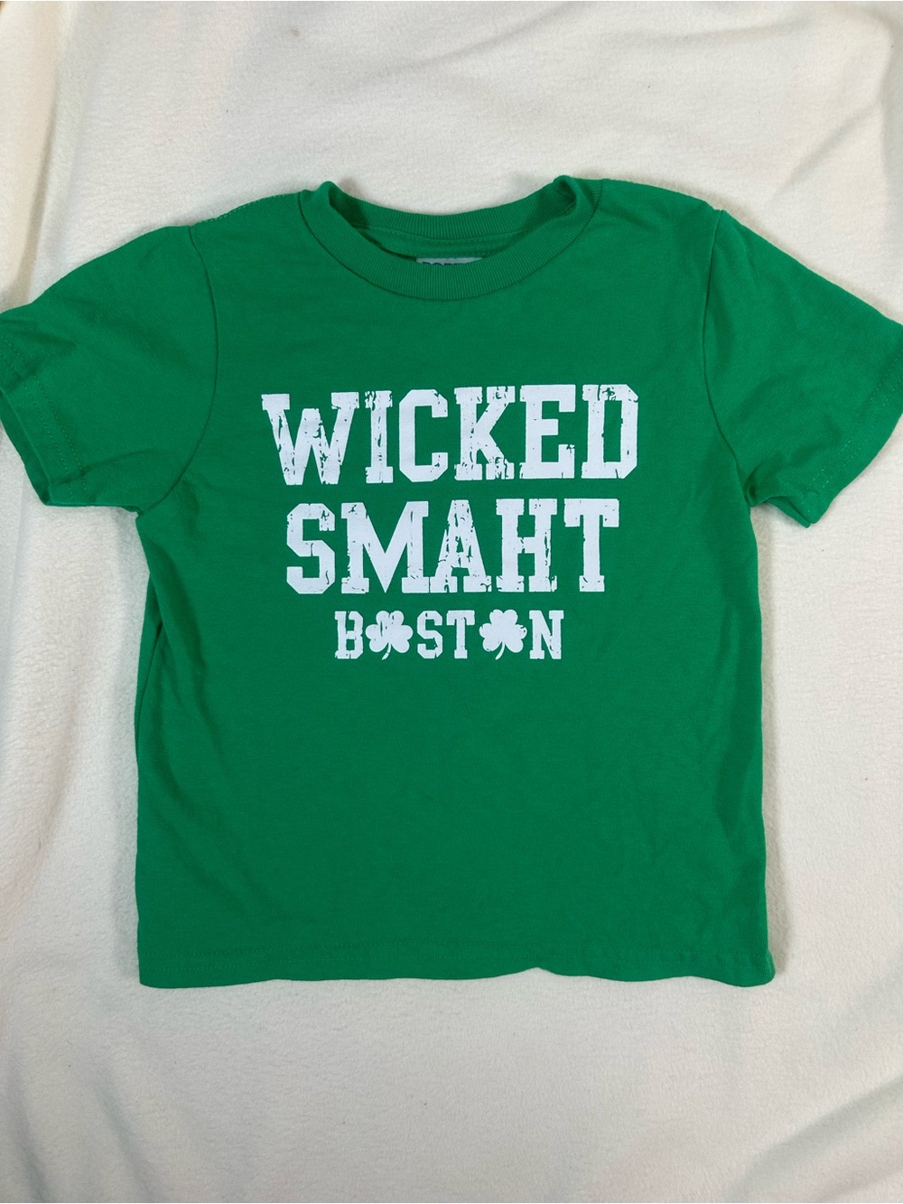 NWOT Kids’ Green "Wicked Smaht Boston" Graphic Tee Size 2T